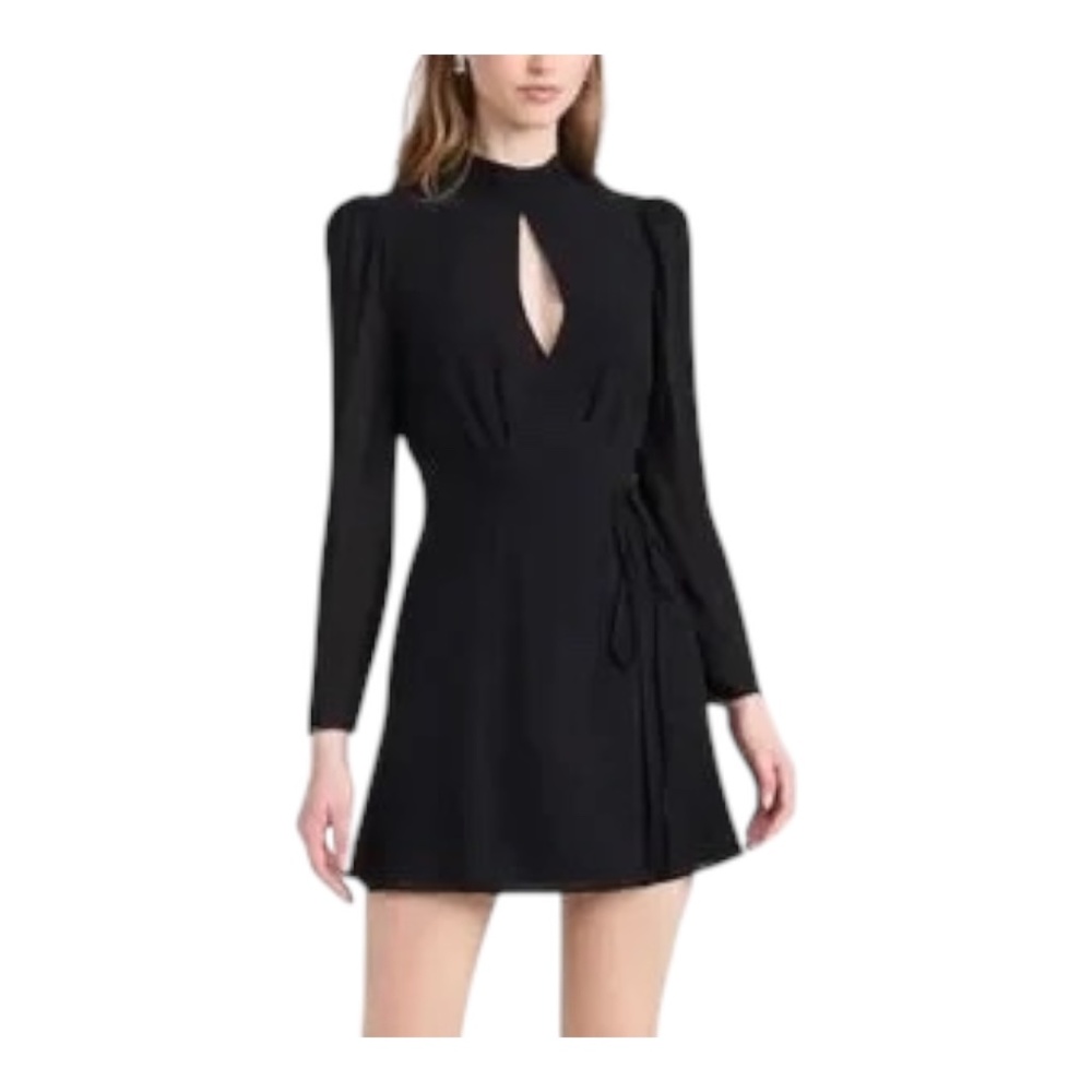 Reformation Black Mini Dress